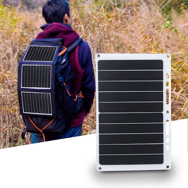 Solpanel Montering Tillbehör Monokristallint kisel Telefonladdning Solpanel Vit