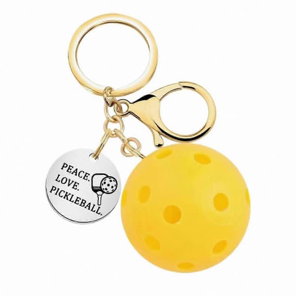 Stilfuldt bærbart nøgleringstilbehør til tasker Gul ornament Dangler Essential Souvenir Yellow