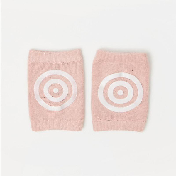 Benvärmare nyfödd baby säkerhetsbomull krypande strumpor benskydd för knäskydd Style 1 pink
