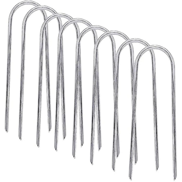 Trampoliinit Wind Stakes Heavy Duty U-tyypin teräväpäiset maa-ankkuri, 6 tuumaa 8kpl 8pcs