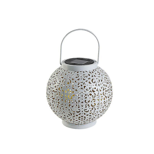 Led Solar Hollow Projection Light Takorauta riippuvat puutarhalamput White