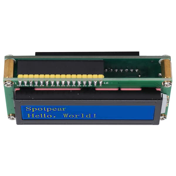 LCD Display Modul 1602 Skærm Udvidelseskort Tilbehør til Raspberry Pi Pico 4Bit Parallel Port