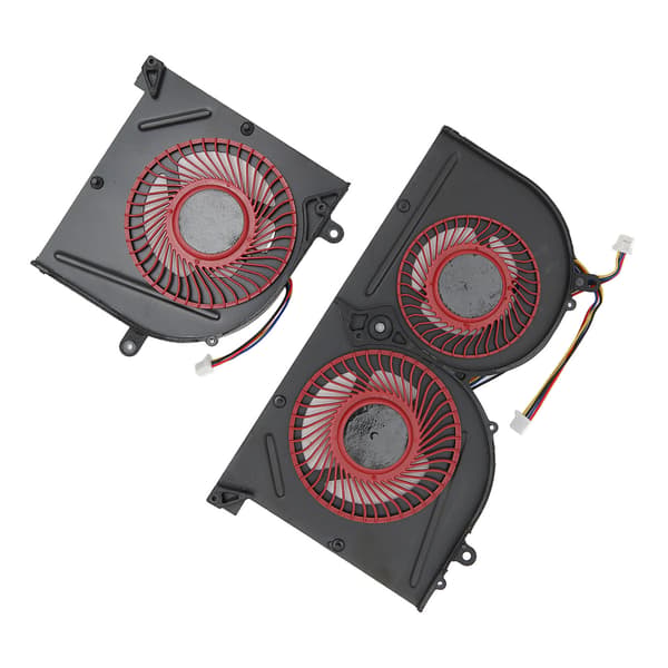CPU GPU Køleventilator 4 Pin Hurtig Varmeafledning Laptop Køleventilator til MSI GS63VR til GS63 til GS73 til GS73VR til MS 17B1 CPU+GPU