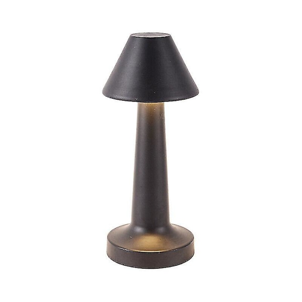 Touch Sensor Bar Uppladdningsbara bordslampor (gyllene) B Black