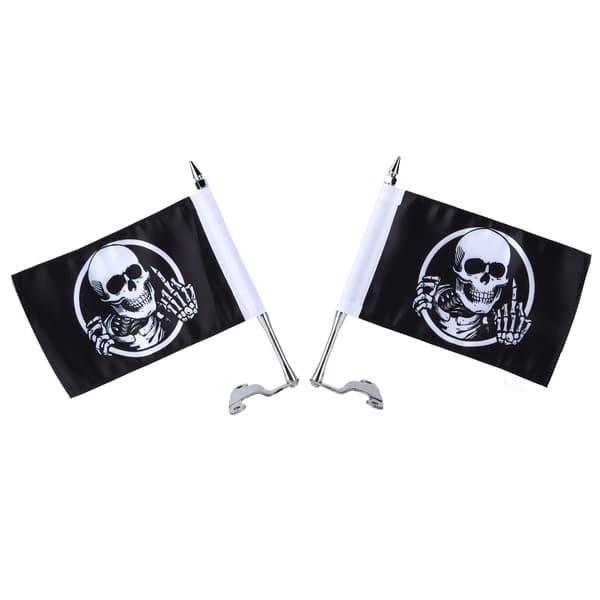 Skull Flag Trunk Lock Mount Kit til Gold Wing Tour DCT 2018-2020