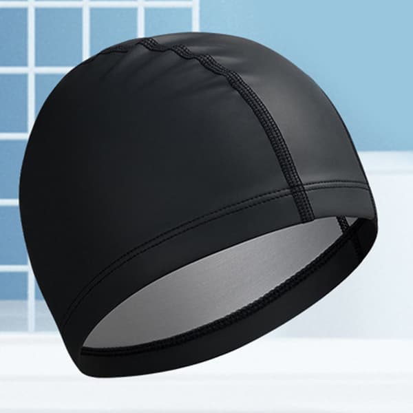 Vanntett Elastisk Badehette for Voksne Svart