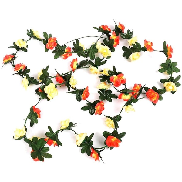 Artificial Rose Garland Vines Orange