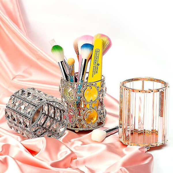 Håndlavet krystal makeup børsteholder Øjenbryn Pencil Pen Cup