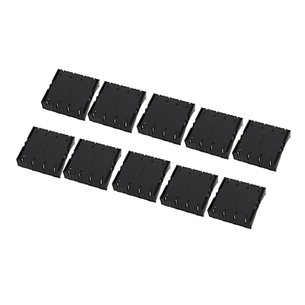 10x Batteriholder Box Case Sort Til 4x 13,7v Black