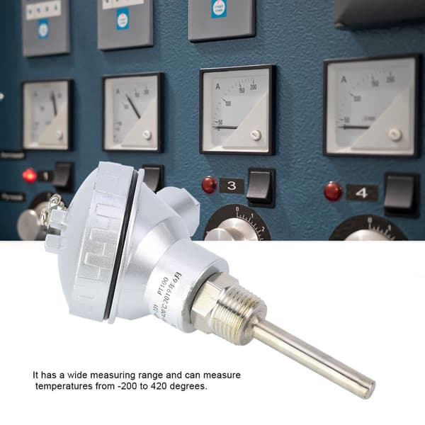 RTD PT100 Temperatursensor Probe 1/2\" NPT Gjenge Termoelement Terminalhode (PT 50mm)