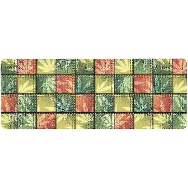 Vintage Patchwork lehdillä Extra pidennetty suuri pelihiirimatto pöytänäppäimistö matto 31,5x12 tuumaa