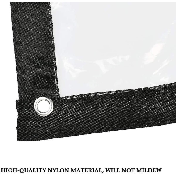 Waterproof Tarpaulin With Eyelets, Transparent, Foldable 2x2m