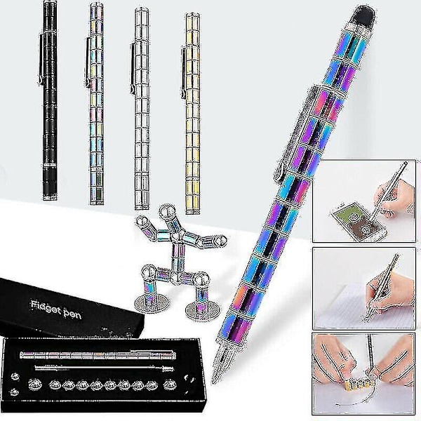 Modular Magnetic Magic Fidget Penna Diy Design Neutral Fun Polar W/ask för presenter Gold