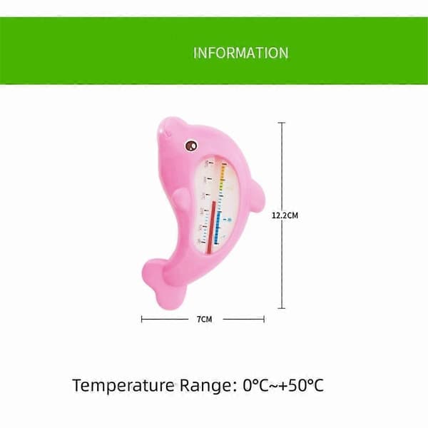 【BQ】Badevandstermometer PP+ Delfinformet Brusebadstermometer Nøjagtig Måling Sikker Temperatursensor Blue