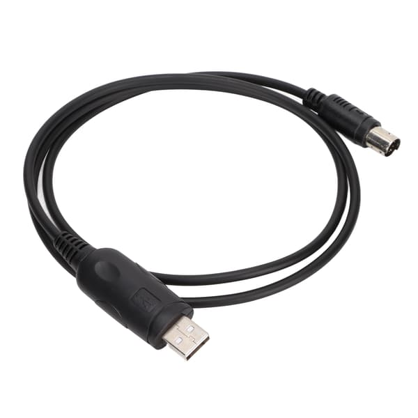 Skrivefrekvenskabel 8-pins Mini DIN-plugg Stabil USB-programmeringskabel for FT‑100D FT‑817 FT‑857 FT‑897 CT‑62