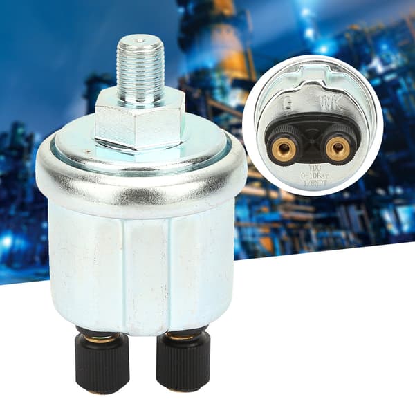 1/8 NPTF Lys dobbelt hoved gevind bil olietryksensor passer til VDO 0-10bar