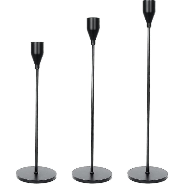3 stykker Candlec Candle Metal Candle Stick Suits