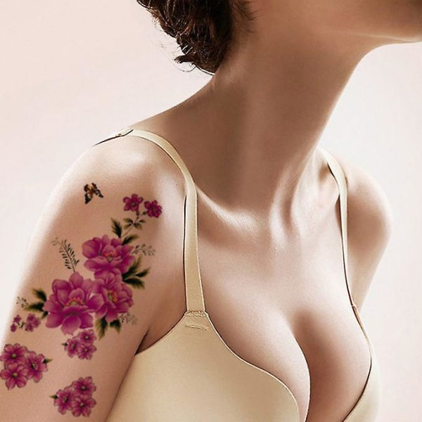 Blomstermønster Vandtæt Voksen Skønhed Midlertidige tatoveringsmærker, der kan fjernes