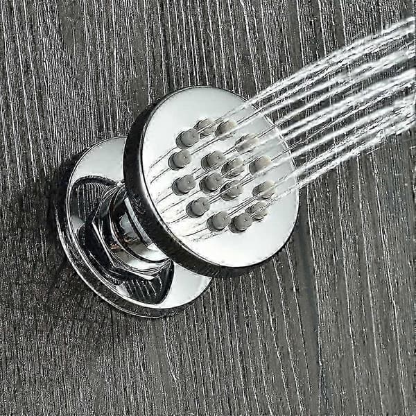 Krommessing Justerbar Rund Massage Spa Body Jet til Bruser
