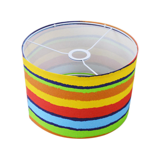 Enkel tyglampskärm Clip On Drum Lampskärm för matsalen Colorful Colorful 300mm x 200mm