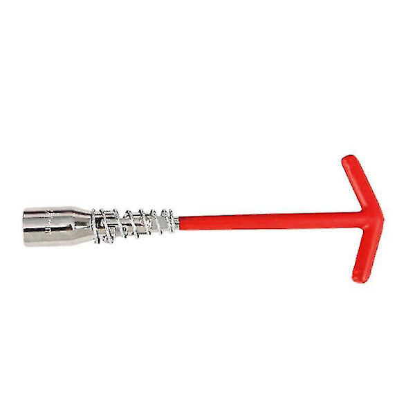 T-typ Universal Tändstift Hylsnyckel 16mm Remover Installer (röd)