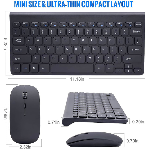 Keyboard And Mouse Combination Energy-saving 2.4g Ultra-thin Wireless Keyboard, Ultra-thin Dpi Adjustable