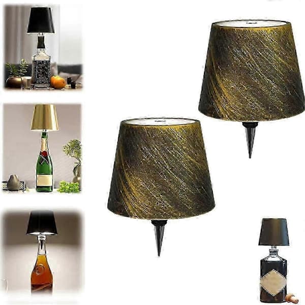 Trådlös flasklampa, trådlös flasklampa för flaskor, flasklampor för spritflaskor, trådlös vinflasklampa