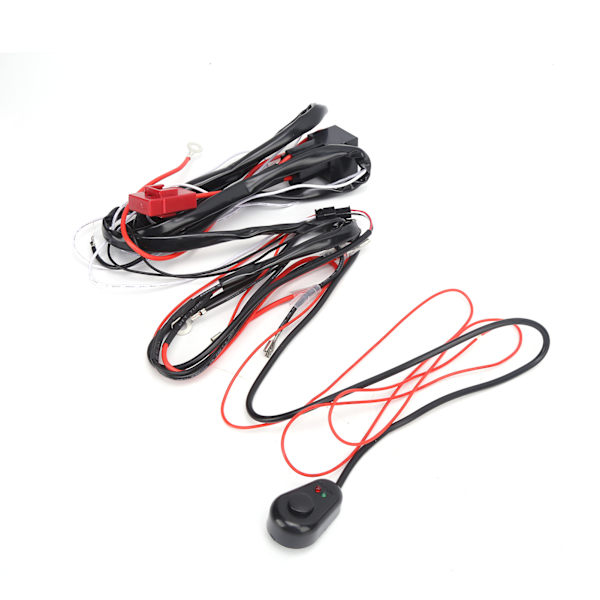 12V LED Spotlysforbindelseskabel 1-til-2 40A Relæ Inline Blade Sikring Universal til Bil ATV UTV