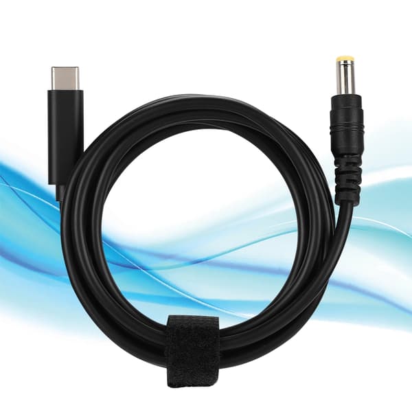 90W 19V 20V TypE C Han til 5,5 mm x 2,5 mm Han Lige Hoved Adapterkabel med PD Chip
