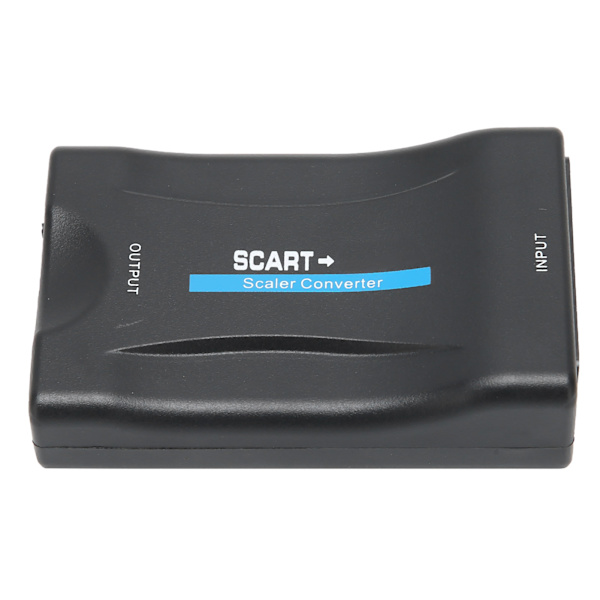 SCART til HighDefinition Multimedia Interface Konverter 1080p 20p Output til Audio Video (Sort)
