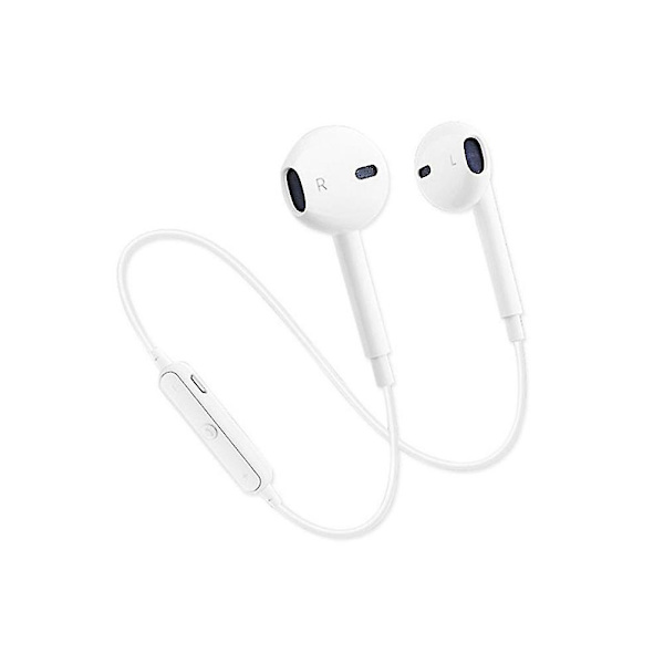 Sport Trådlöst Bluetooth headset för Android Ios Mobiltelefon Bil Trådlöst Bluetooth -hörlurar Ears white