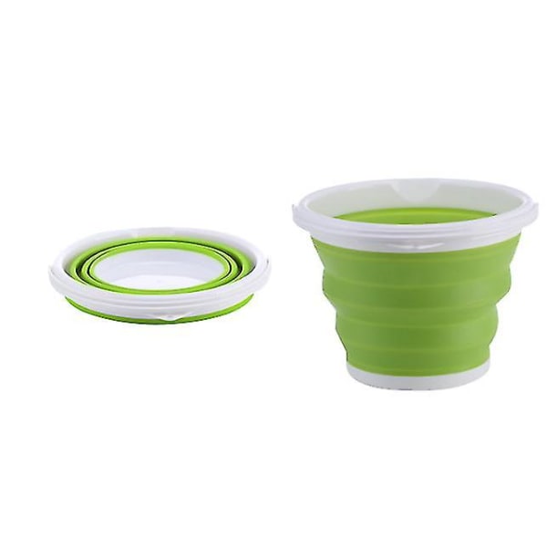 Hopfällbar rektangulär Handy hink Grön Green