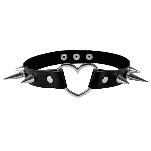 Gothic Punk Collar Metal Spike Rannekoru Bred rem