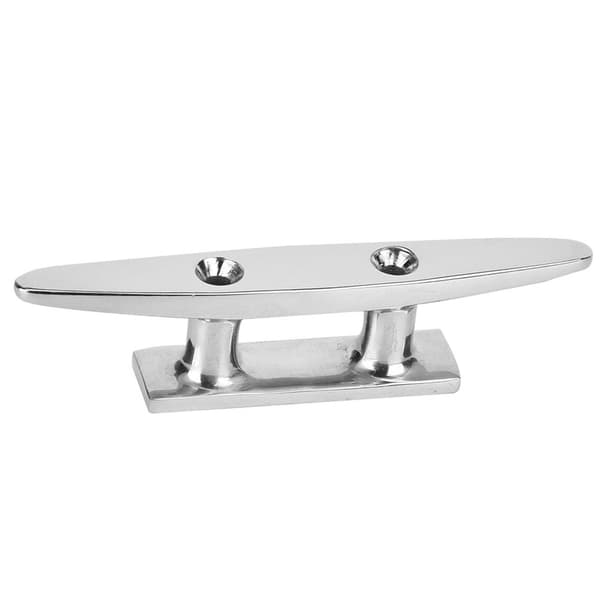 Rustfri stål baseklampe, poleret bådtilbehør, marine reb base (4in)