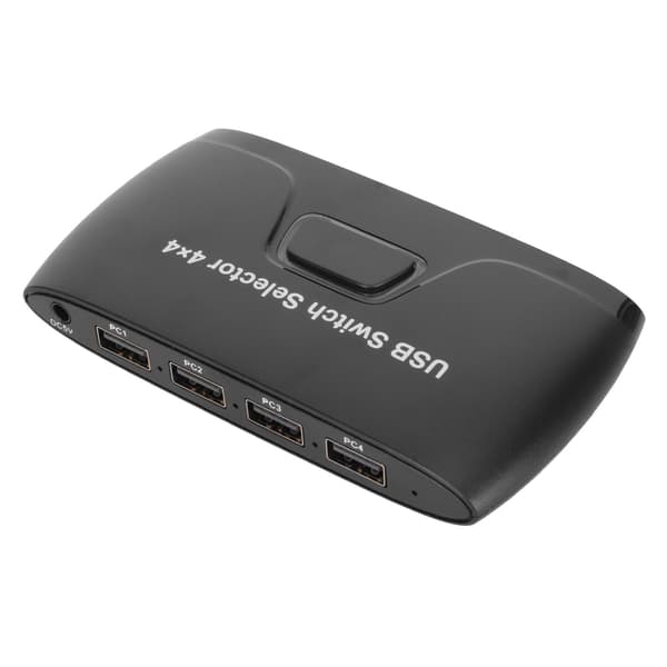 4 Port USB 2.0 Switch Selector 4 Computere Deler 4 USB-enheder USB KVM Switch til Tastatur Mus