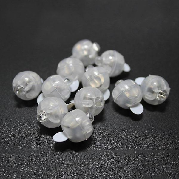 100 Stk Farverige Mini Led Lys Balloner Papir Lanterne Lys Individuelle