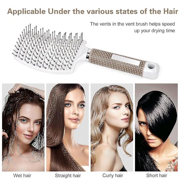 Professionell böjd ventilerad styling hårborste Frisör hårstyling verktyg