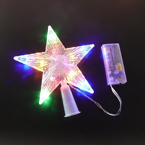 Julgransdekorationer rosetter Hängande juldekoration till hemmet Chris 1 st toppljus C 1pcs topper light C