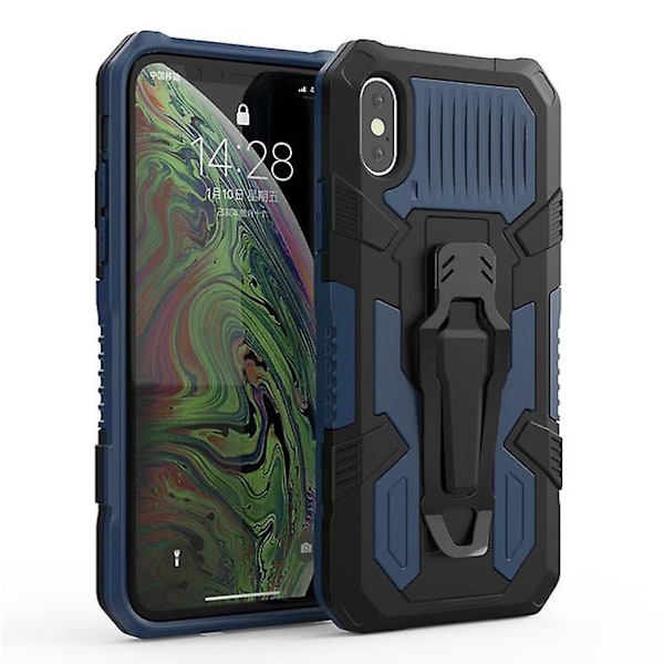 För Iphone X / Xshine Armor Warrior Stötsäker Pc + Tpu Case(royal Blue)