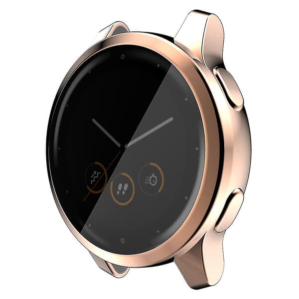 【BQ】Støtsikkert deksel kompatibelt med Garmin Vivoactive 4s 40mm Fullskjermbeskyttelse [DM] Silver