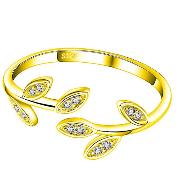 Ring för kvinnor S925 Sterling Silver Justerbar Wrap Open Ring
