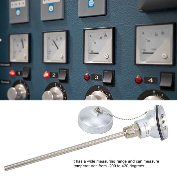 RTD PT100 Temperatursensor Probe 1/2\" NPT Gjenge Termoelement Terminalhode (PT 200mm)