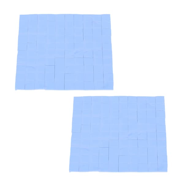 2 stk. Termisk Silikone Køleplade CPU Køling Ledende Køler 100x100x1mm