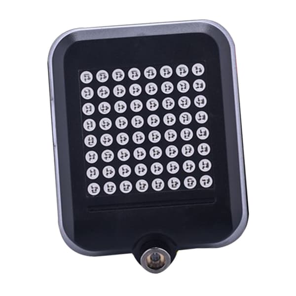 LED Cykel Baglygte Intelligent Sensing Autobrake USB Genopladelig Sort