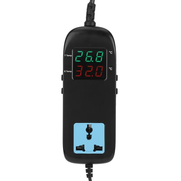 Elektronisk varmetermostat digital temperaturkontroller EU 90V til 250V inkubator