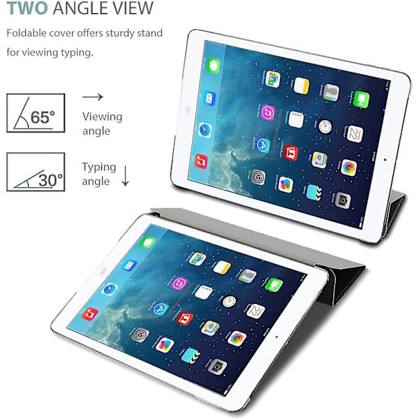 Procase Smartfodral för iPad Air 4:e generationen, Ultratunt Lätt Stativfodral, Automatisk Sömn/Vakna, Kompatibel med Apple iPad Air