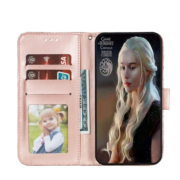 【BQ】Blomsterblonde læderetui til iPhone 12 mini 0 0 0