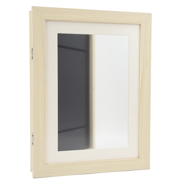Konstramar för barn DIY Konstverk Bildram Frontöppning Barn Ritning Display Trä