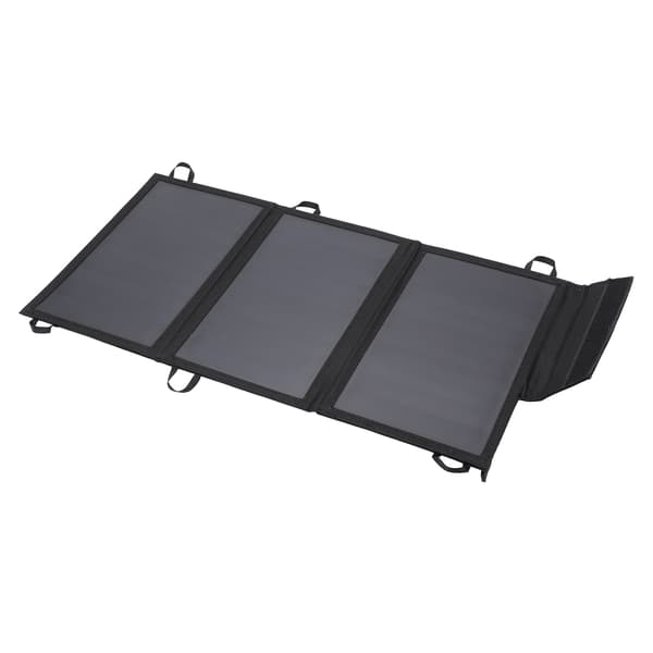 15W Foldbar Soloplader med Dobbelt USB-porte til Telefoner, Tablets og Mere