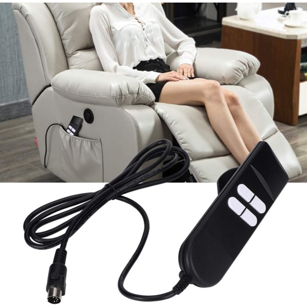 Elektrisk soffa Handfjärrkontroll, 4-knapps elektrisk tiltkontroll för lyft
